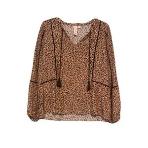 Anthropologie Dolan Women’s Blouse with Tassels Size Small